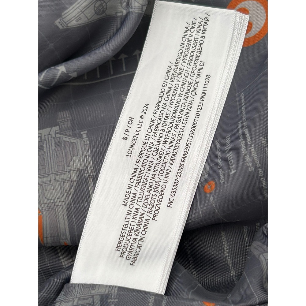 Loungefly Collectiv Star Wars Rebels Varsity Jacket Grey Embroidered Bomber S - Picture 13 of 16